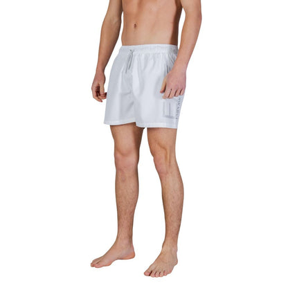 Bicolor Polyester Swim Shorts