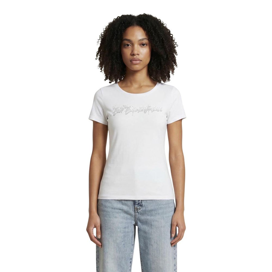 White Elastane T-Shirt