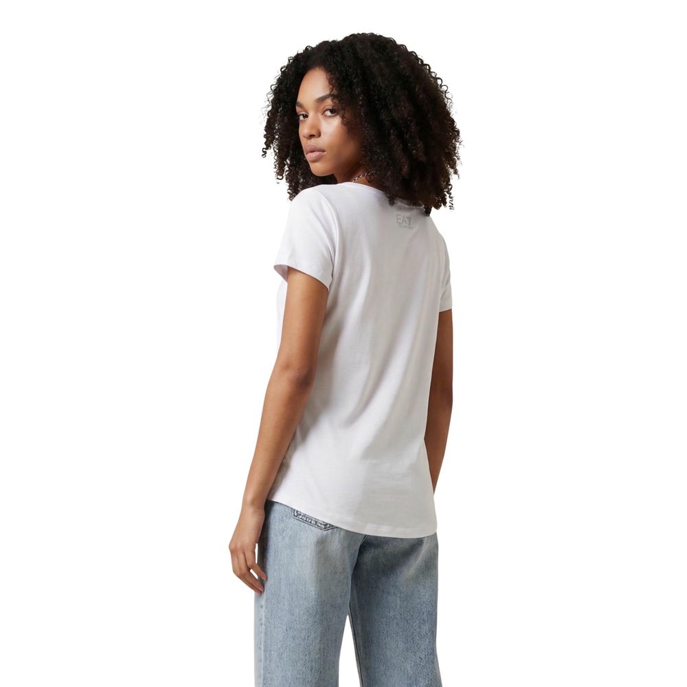 White Elastane T-Shirt