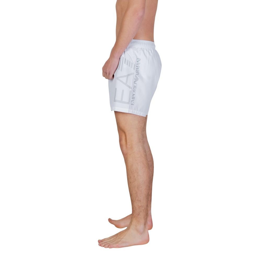 Bicolor Polyester Swim Shorts