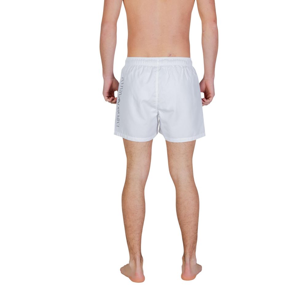 Bicolor Polyester Swim Shorts