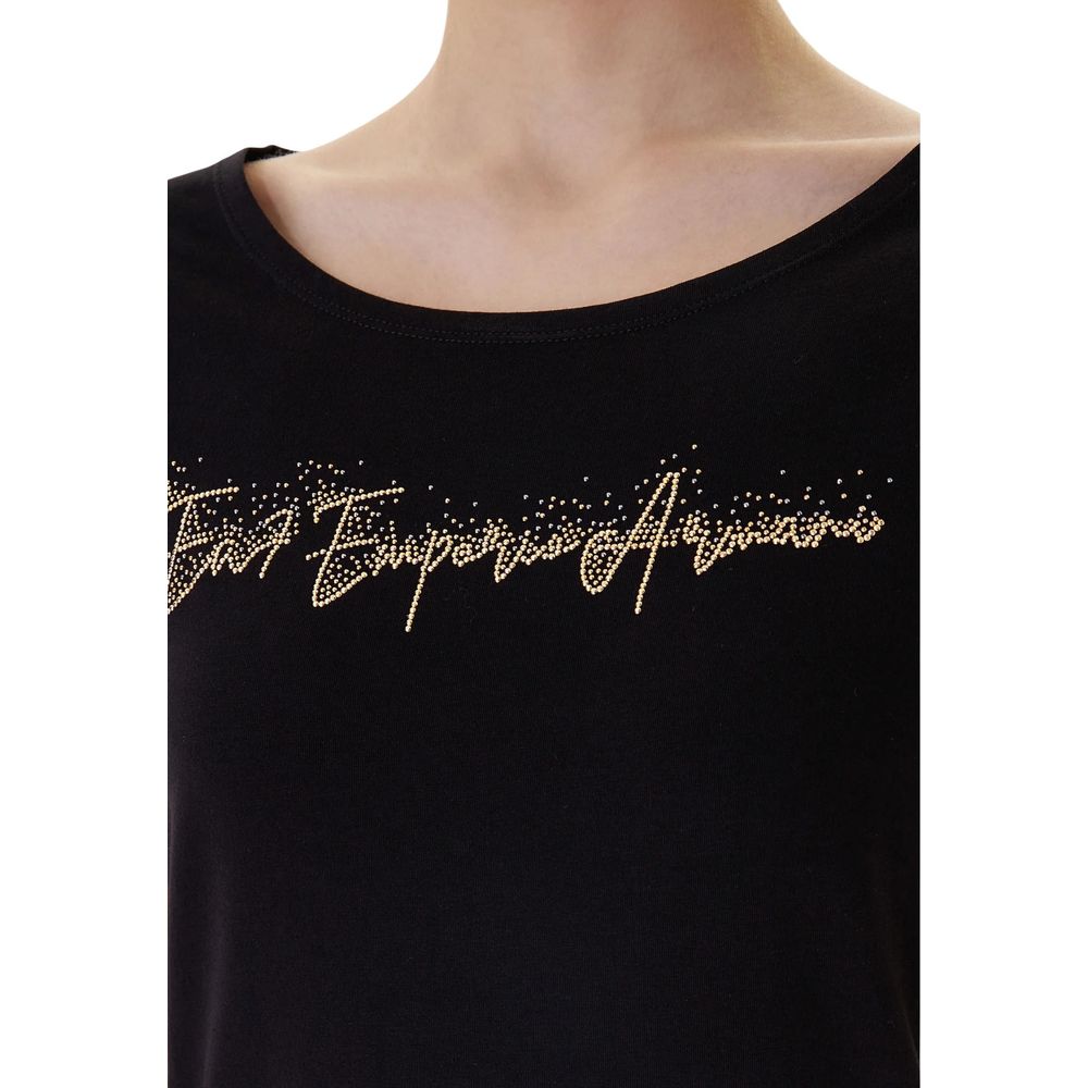 Black Elastane T-Shirt