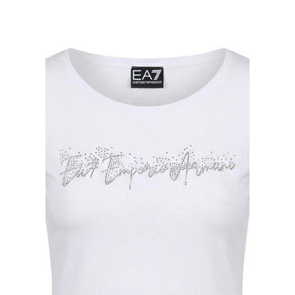 White Elastane T-Shirt
