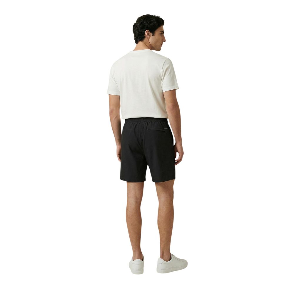 Black Nylon Bermuda Shorts