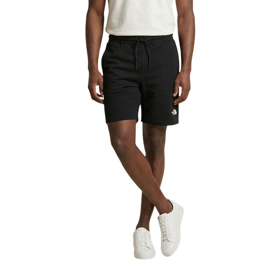 Black Cotton Bermuda Shorts