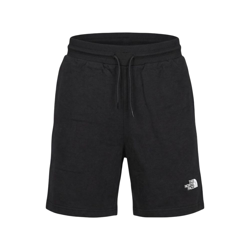 Black Cotton Bermuda Shorts
