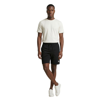 Black Cotton Bermuda Shorts