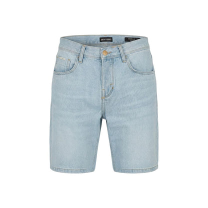 Light Blue Cotton Bermuda Shorts