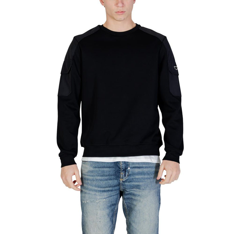 Black Cotton Sweatshirt