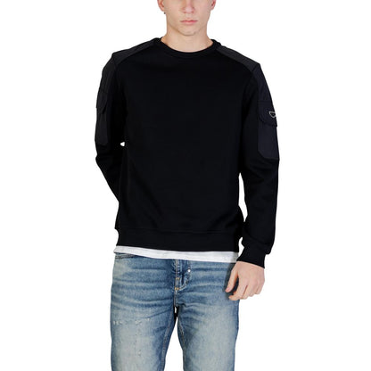 Black Cotton Sweatshirt