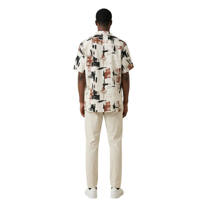 Beige Viscose Shortsleeve Shirt