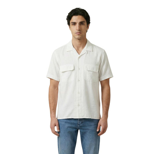 Beige Viscose Shortsleeve Shirt