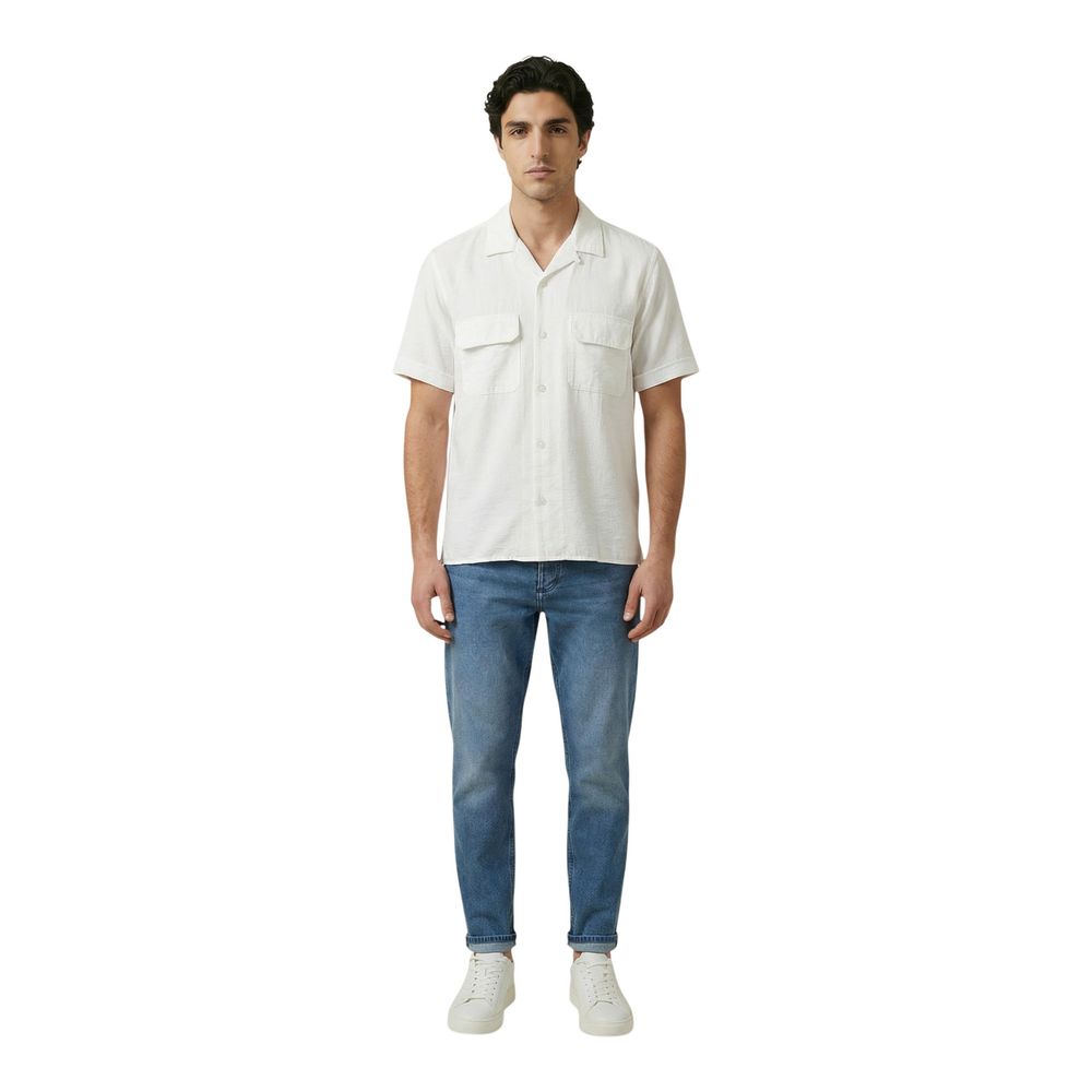 Beige Viscose Shortsleeve Shirt