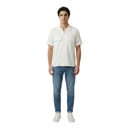 Beige Viscose Shortsleeve Shirt