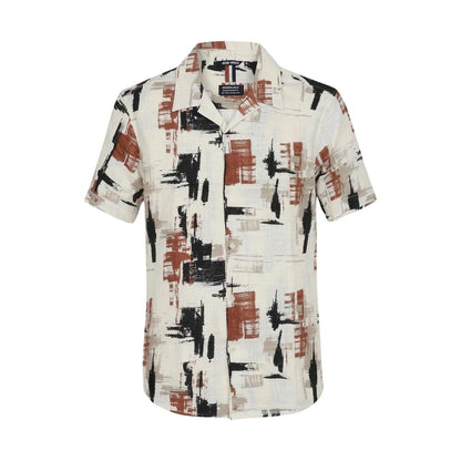 Beige Viscose Shortsleeve Shirt