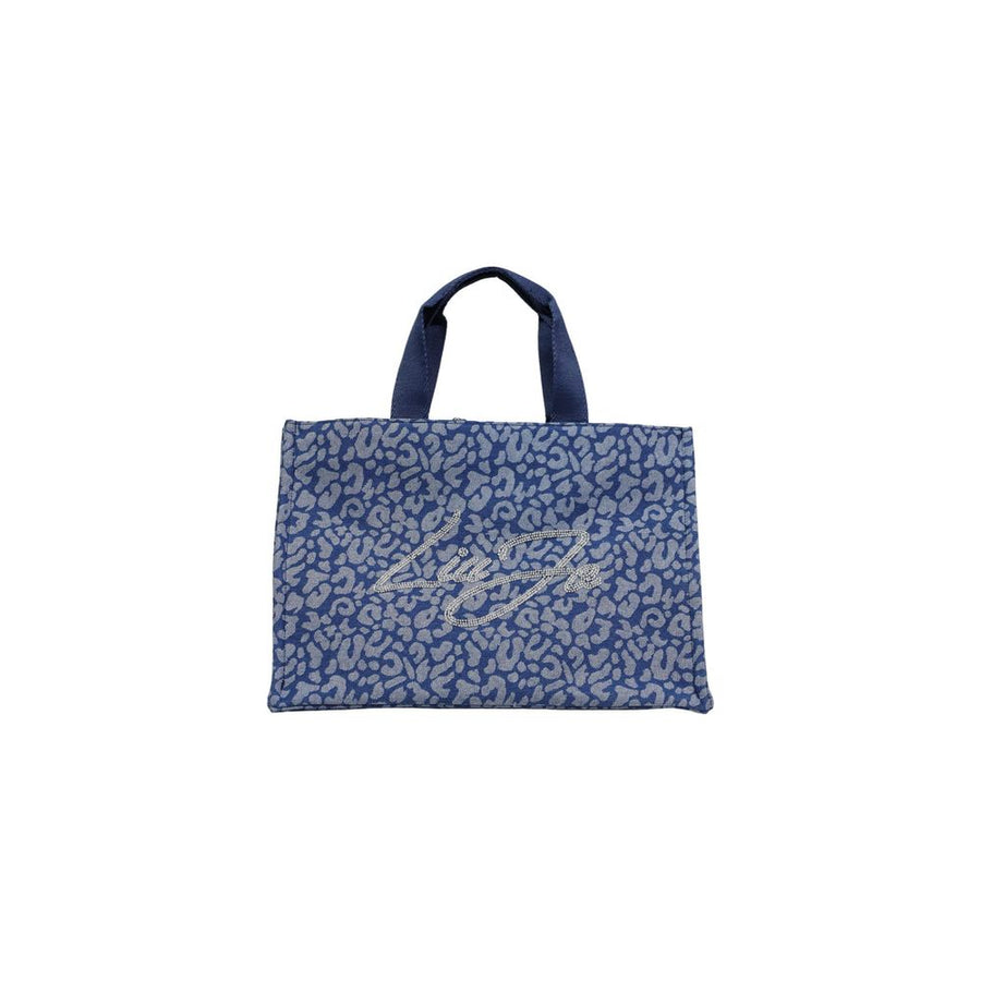 Blue Cotton Handbag