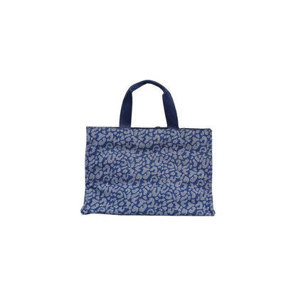 Blue Cotton Handbag
