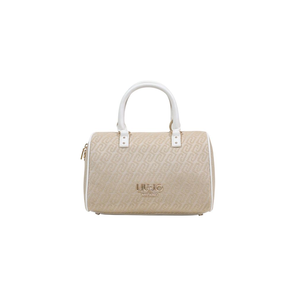 Beige Polyester Handbag