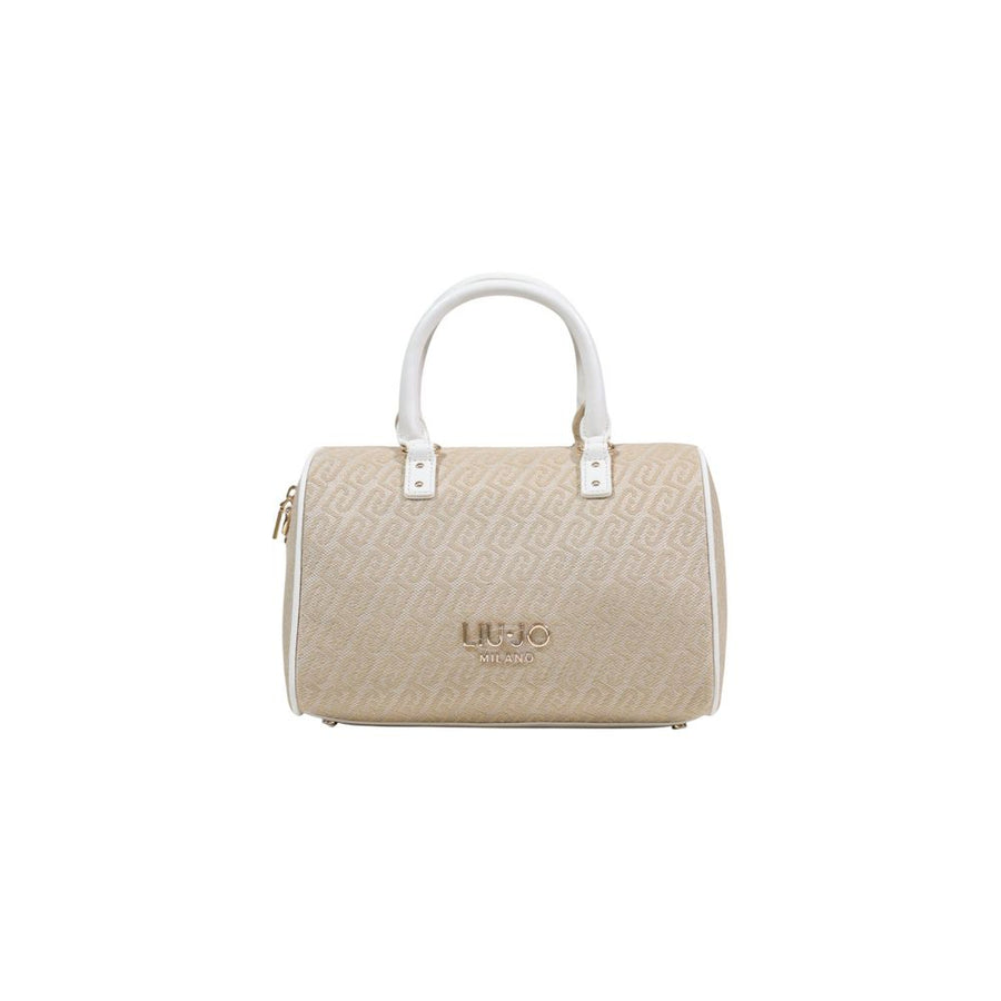 Beige Polyester Handbag