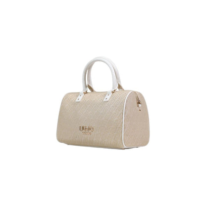 Beige Polyester Handbag