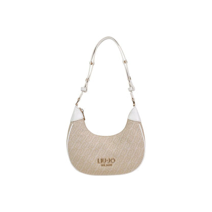 Beige Polyester Handbag