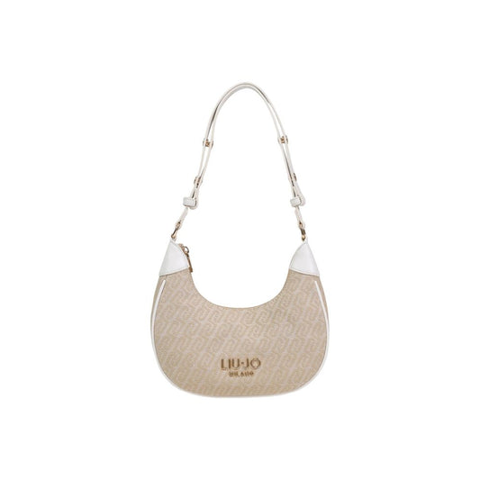 Beige Polyester Handbag