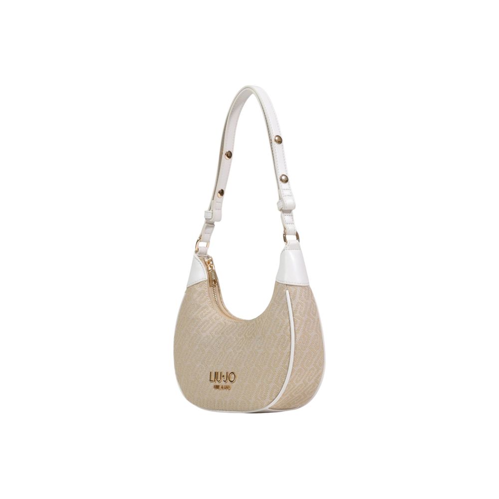 Beige Polyester Handbag