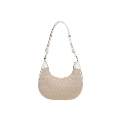 Beige Polyester Handbag
