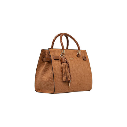 Beige Polyester Handbag