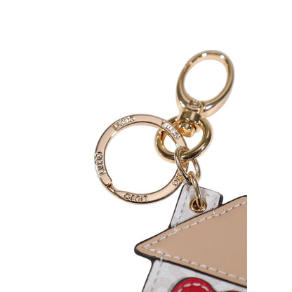 Beige Polyethylene Keychain