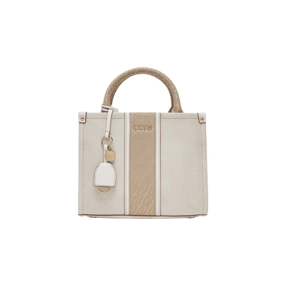 Beige Cotton Handbag
