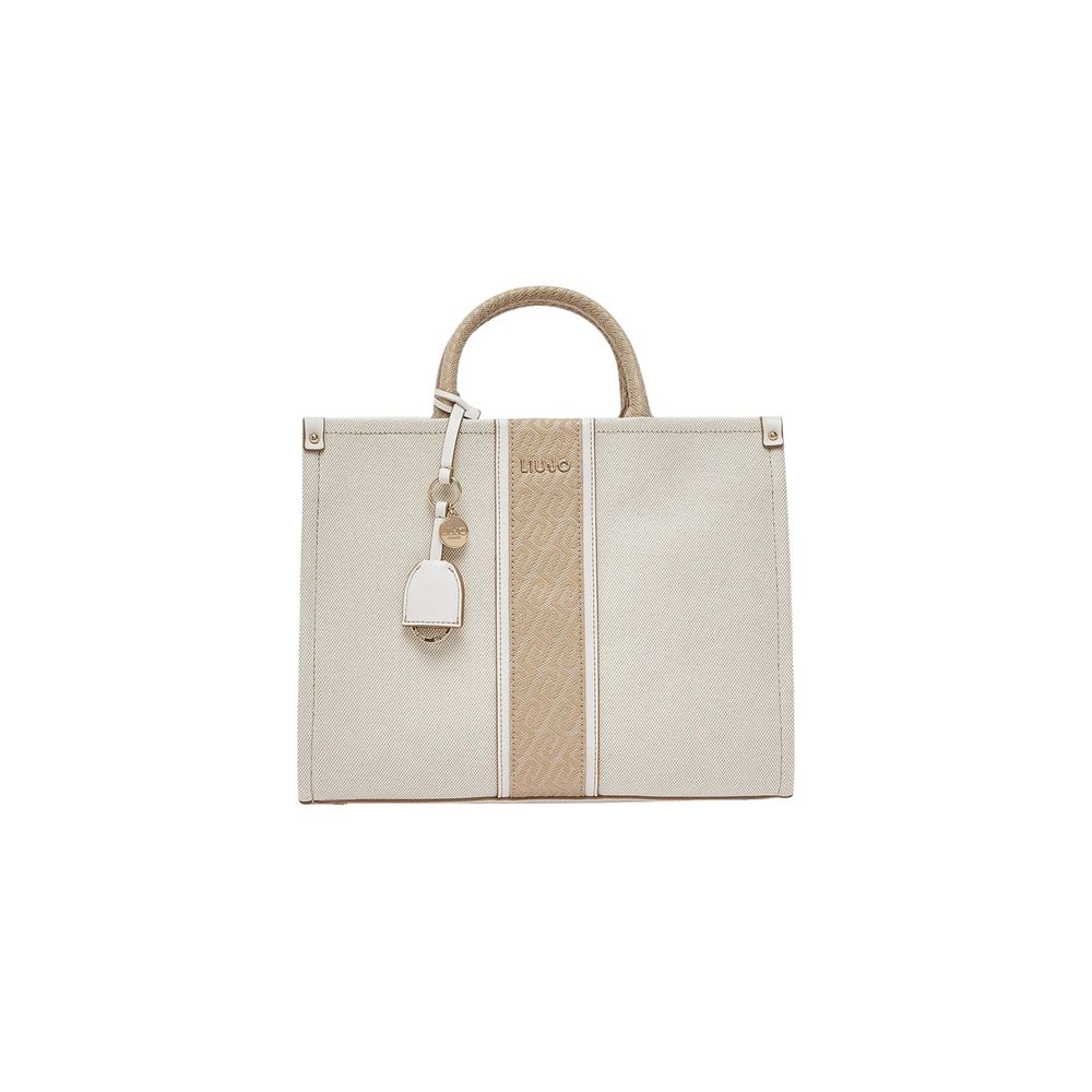 Beige Cotton Handbag