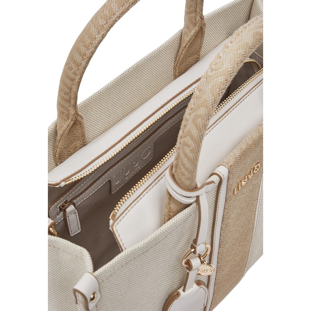 Beige Cotton Handbag
