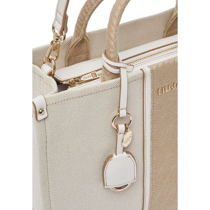 Beige Cotton Handbag