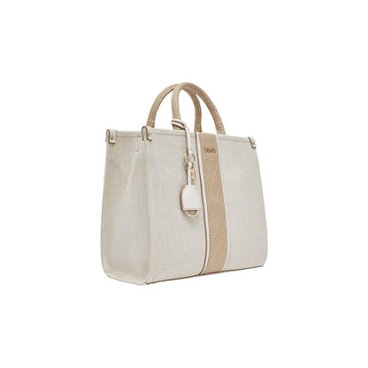 Beige Cotton Handbag