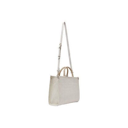 Beige Cotton Handbag