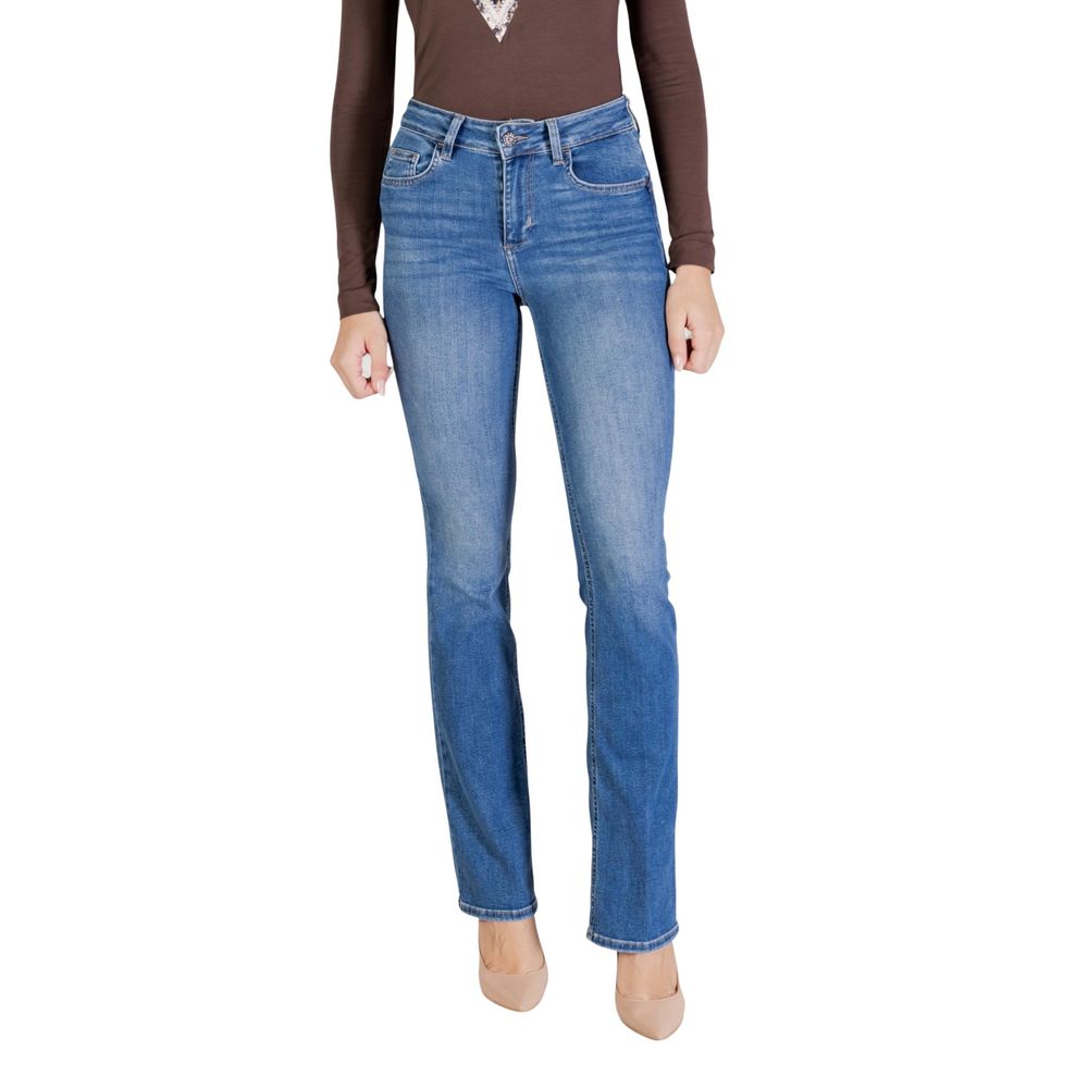 Blue Cotton Skinny Jeans
