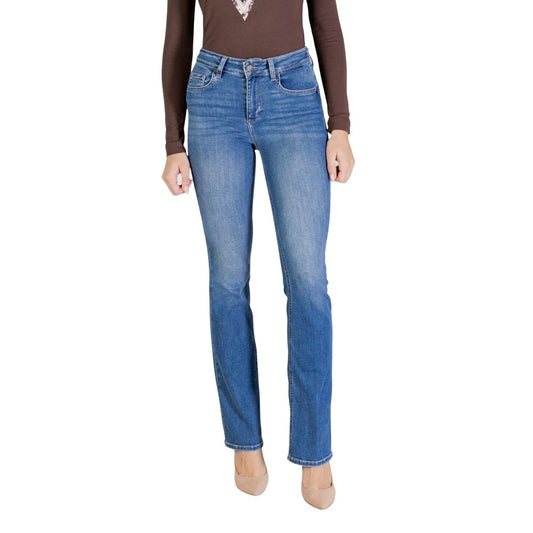 Blue Cotton Skinny Jeans
