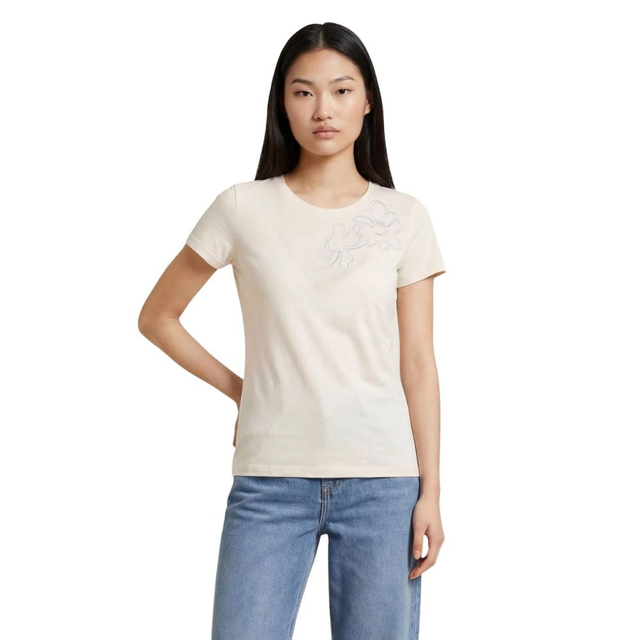 Beige Cotton T-Shirt