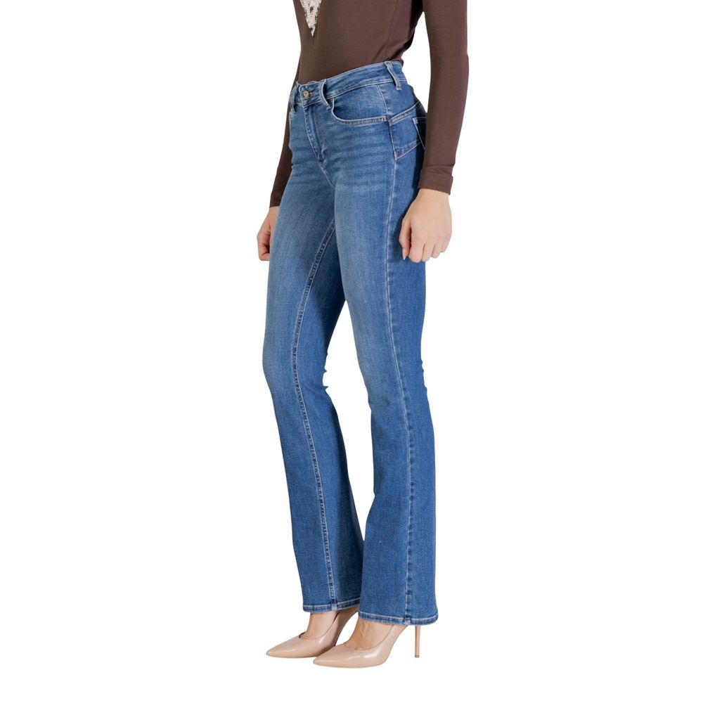Blue Cotton Skinny Jeans