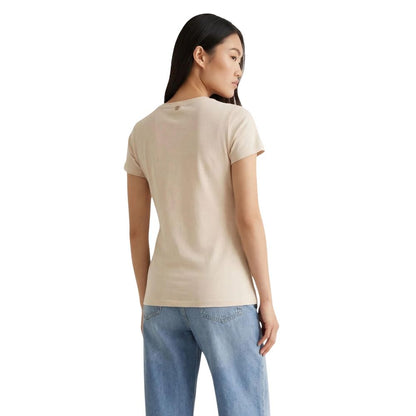 Beige Cotton T-Shirt