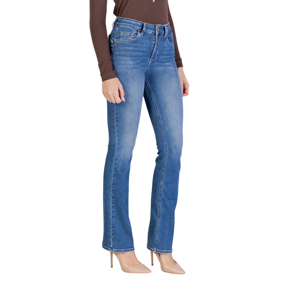 Blue Cotton Skinny Jeans