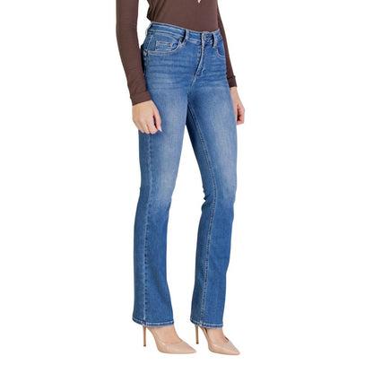 Blue Cotton Skinny Jeans