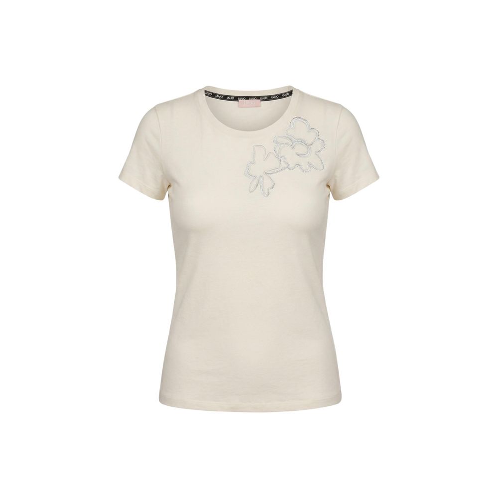 Beige Cotton T-Shirt