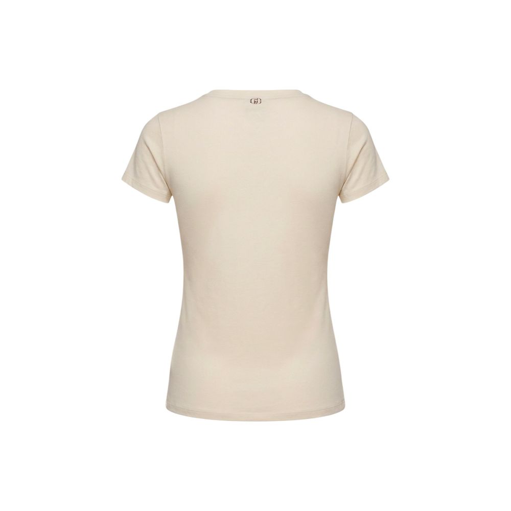 Beige Cotton T-Shirt