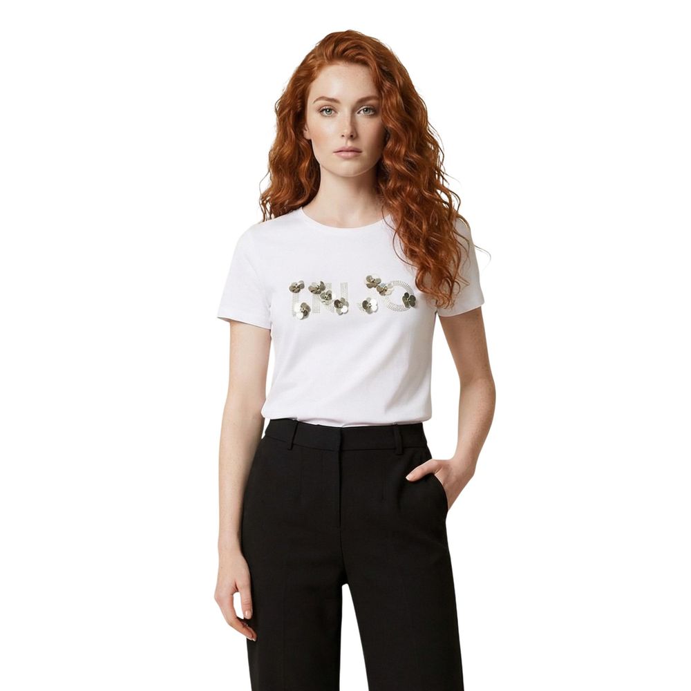 Cream Cotton T-Shirt