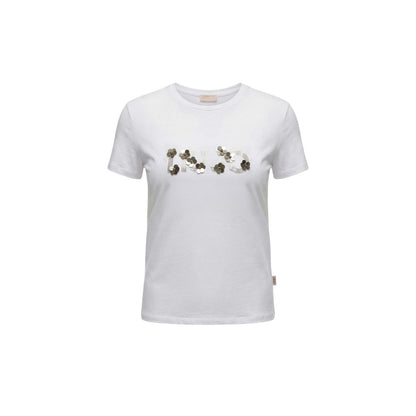 Cream Cotton T-Shirt