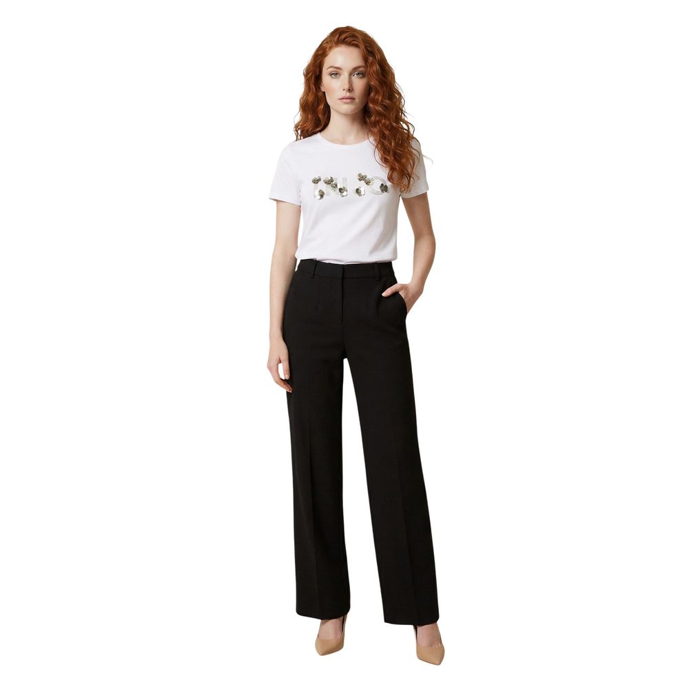Cream Cotton T-Shirt