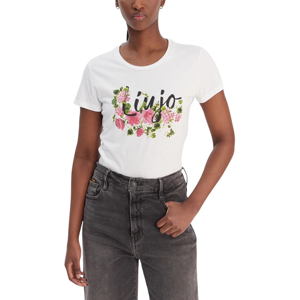 Cream Cotton T-Shirt