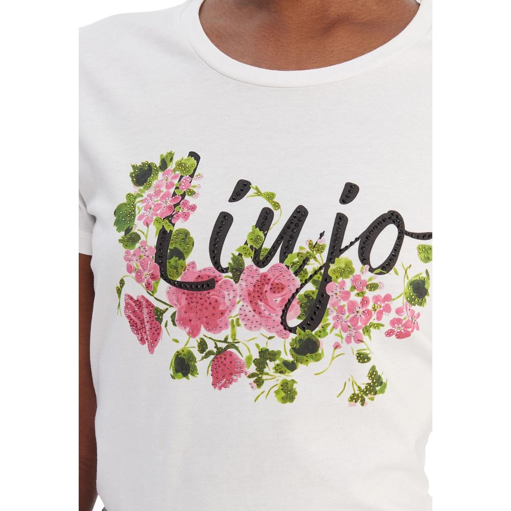 Cream Cotton T-Shirt